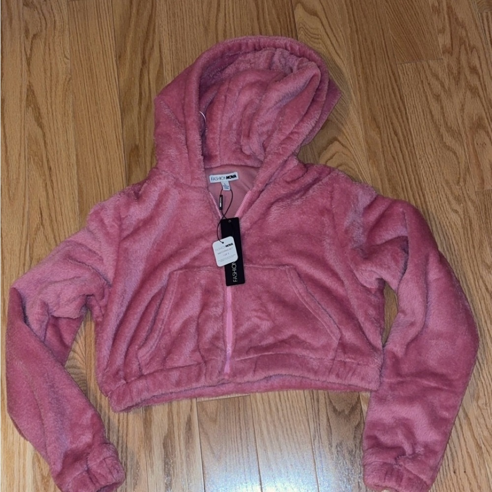 Fashion Nova Plush Pink Hoodie